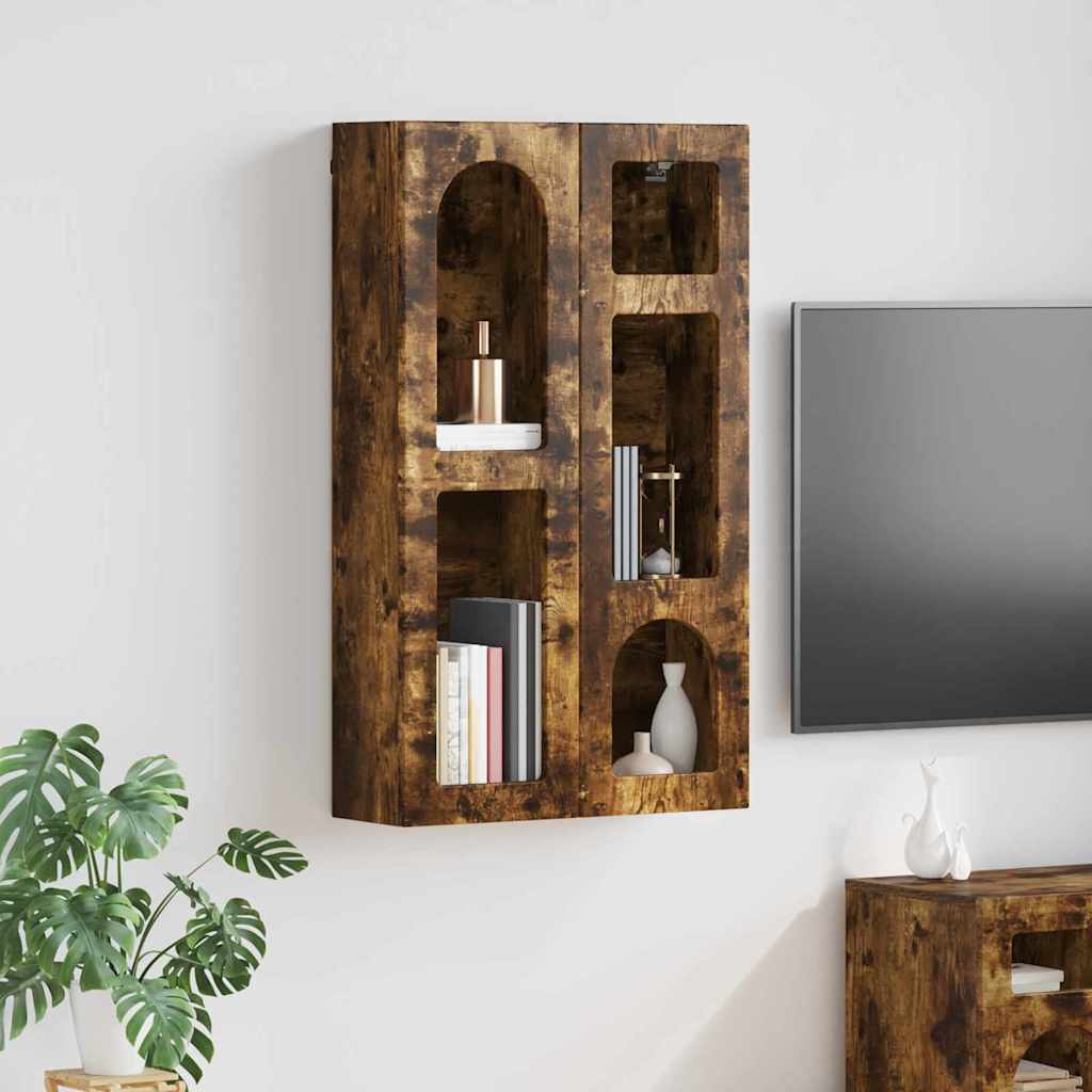 Hängeschrank Geräucherte Eiche 59 x 20 x 100 cm Holzwerkstoff