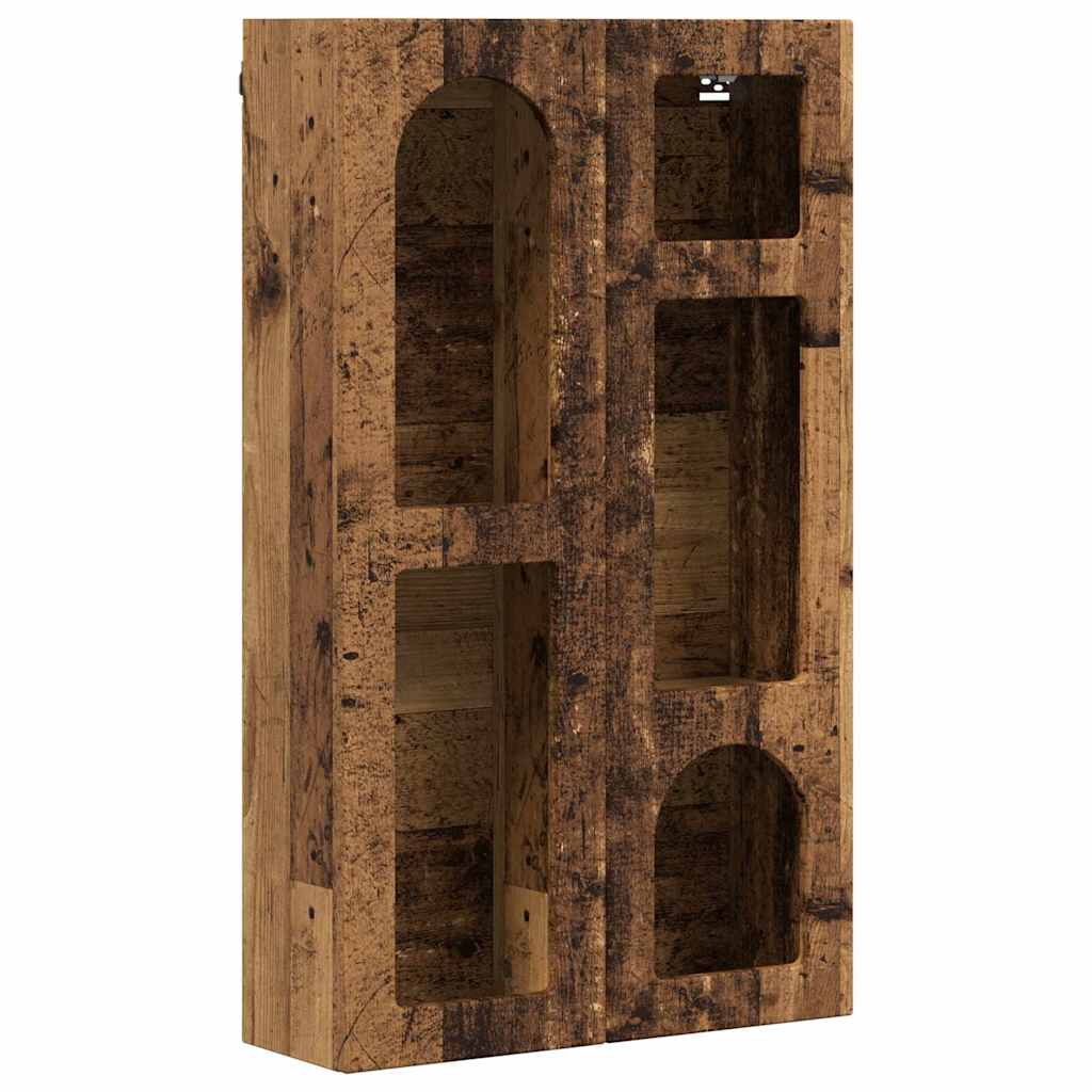 Hängeschrank mit Regal Altholz 59 x 20 x 100 cm Holzwerkstoff