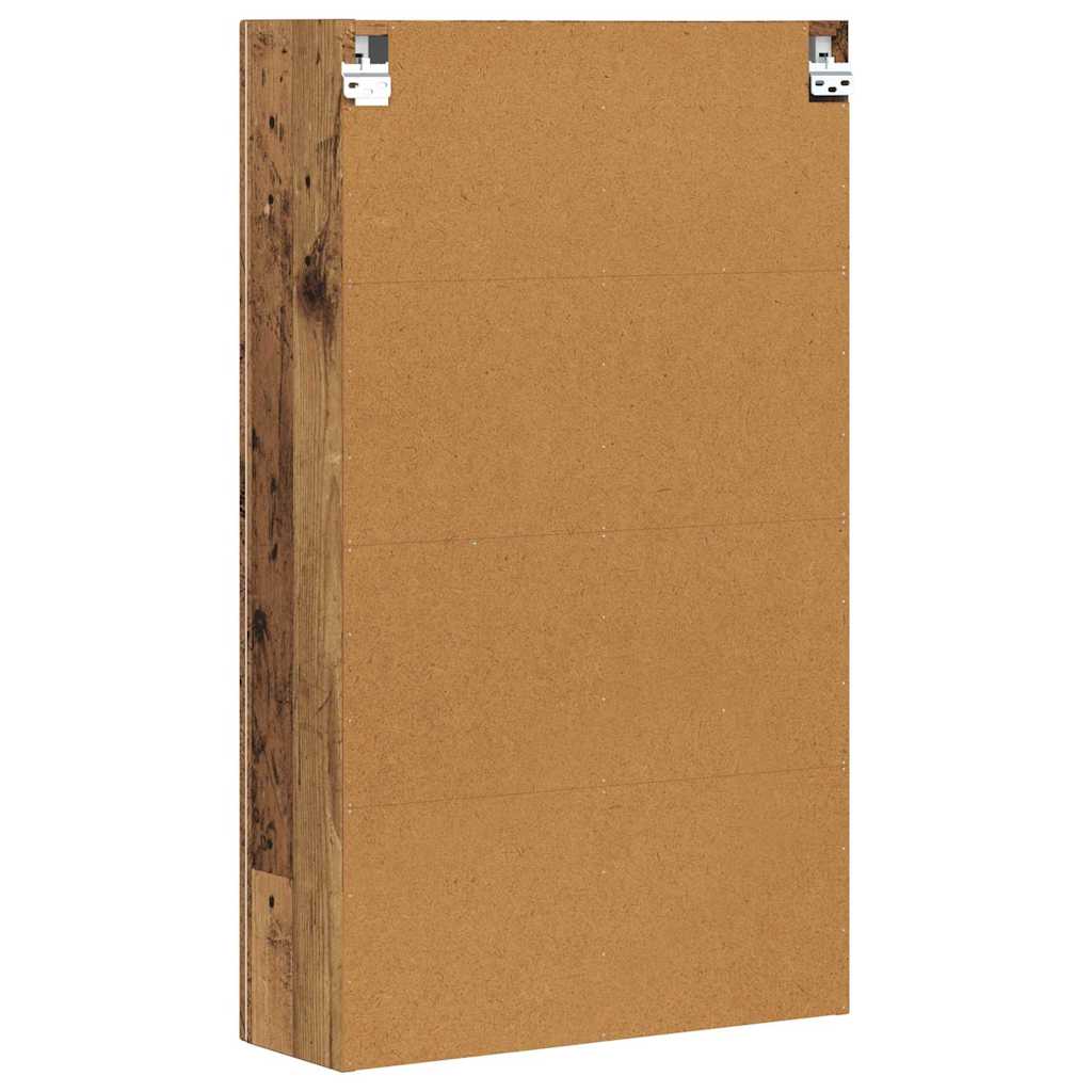 Hängeschrank mit Regal Altholz 59 x 20 x 100 cm Holzwerkstoff
