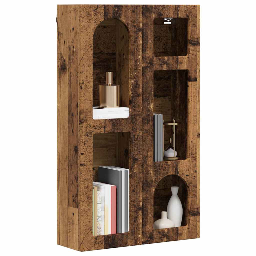 Hängeschrank mit Regal Altholz 59 x 20 x 100 cm Holzwerkstoff