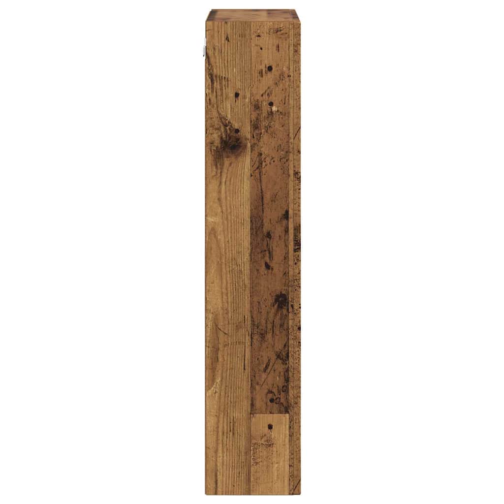 Hängeschrank mit Regal Altholz 59 x 20 x 100 cm Holzwerkstoff