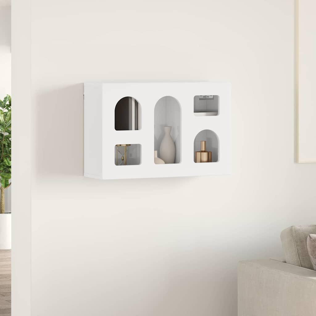 Hängeschrank Hochglanz Weiß 60 x 20 x 40 cm Holzwerkstoff