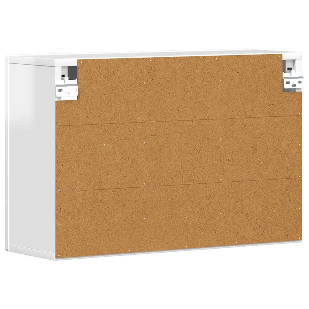 Hängeschrank Hochglanz Weiß 60 x 20 x 40 cm Holzwerkstoff
