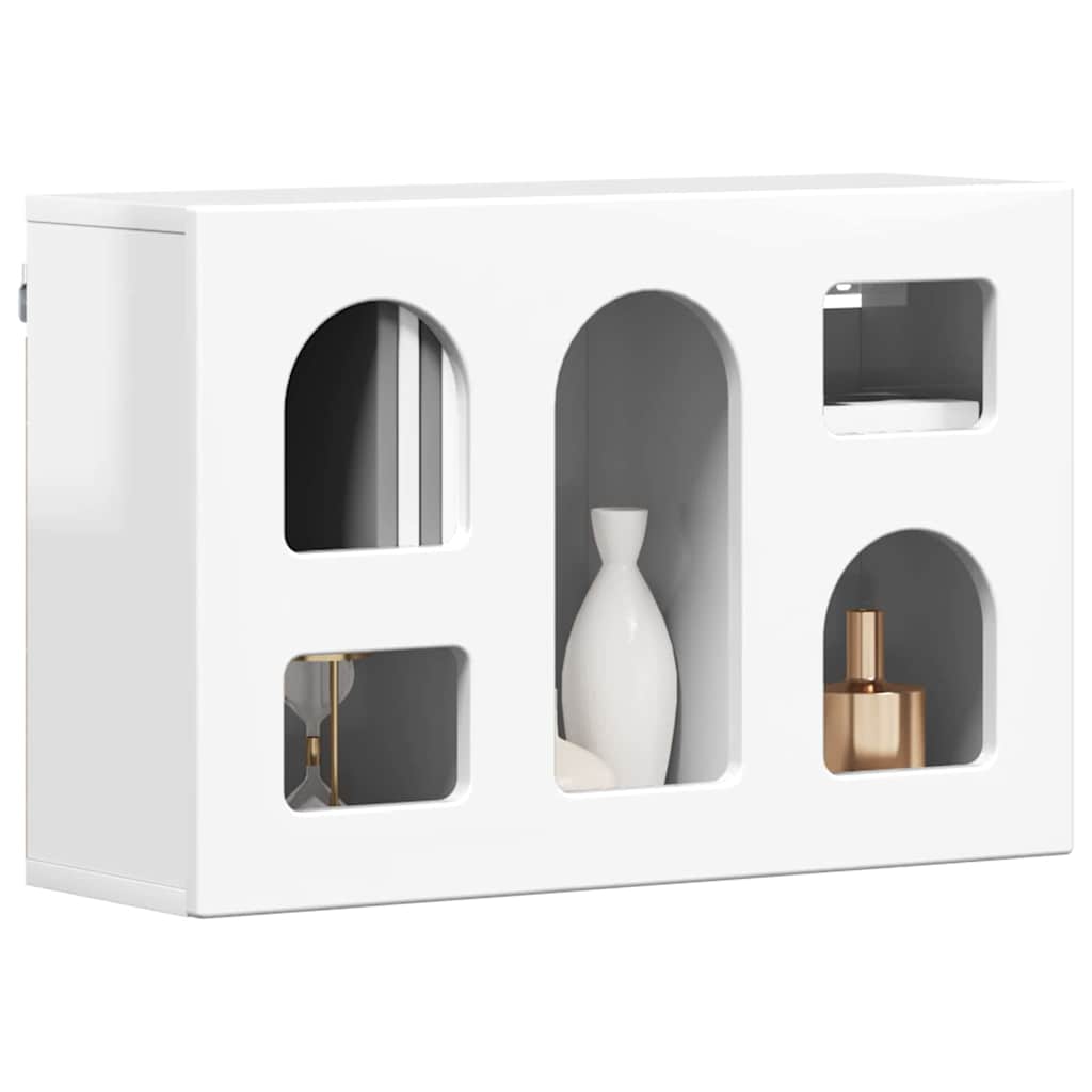 Hängeschrank Hochglanz Weiß 60 x 20 x 40 cm Holzwerkstoff