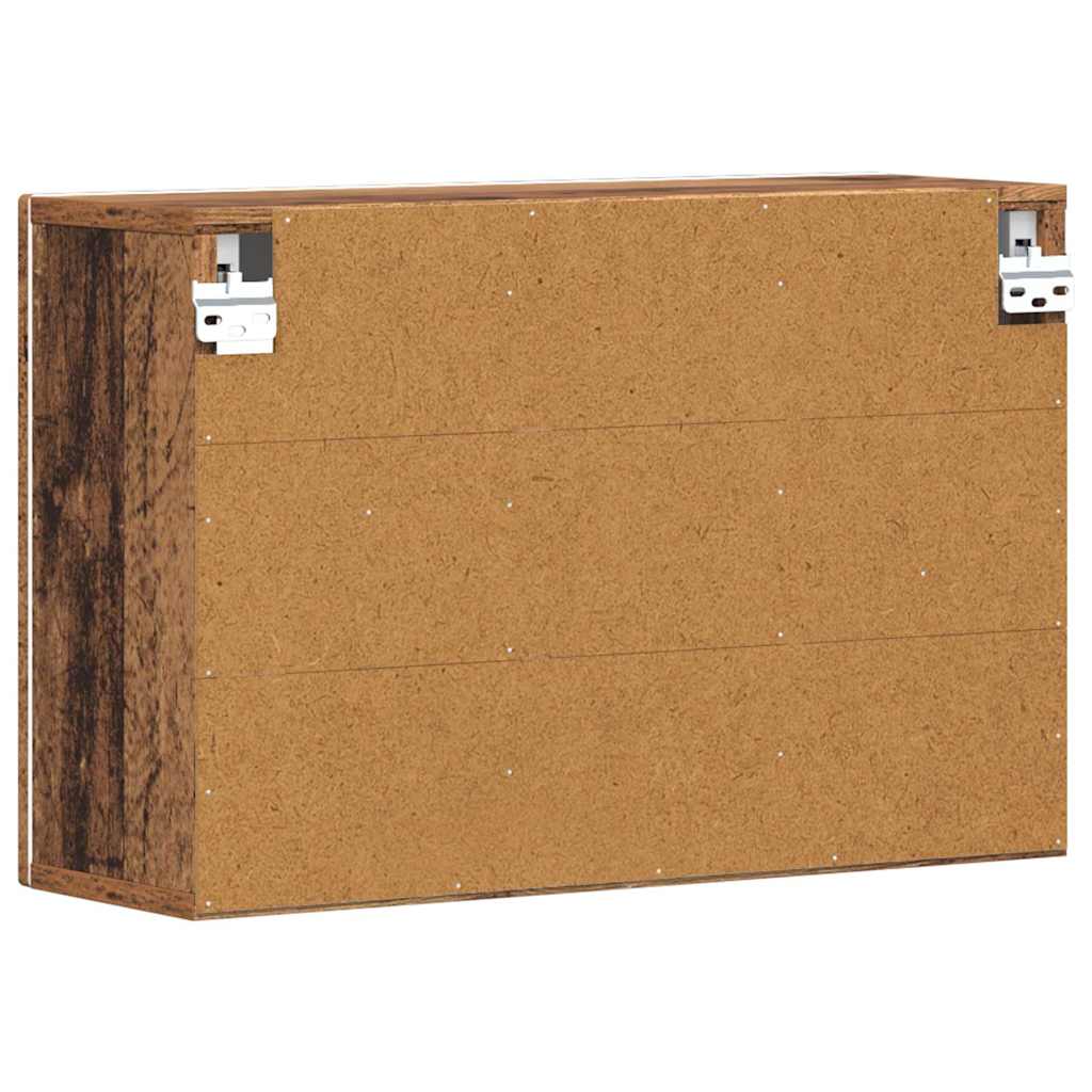 Hängeschrank mit Regal Altholz 60 x 20 x 40 cm Holzwerkstoff