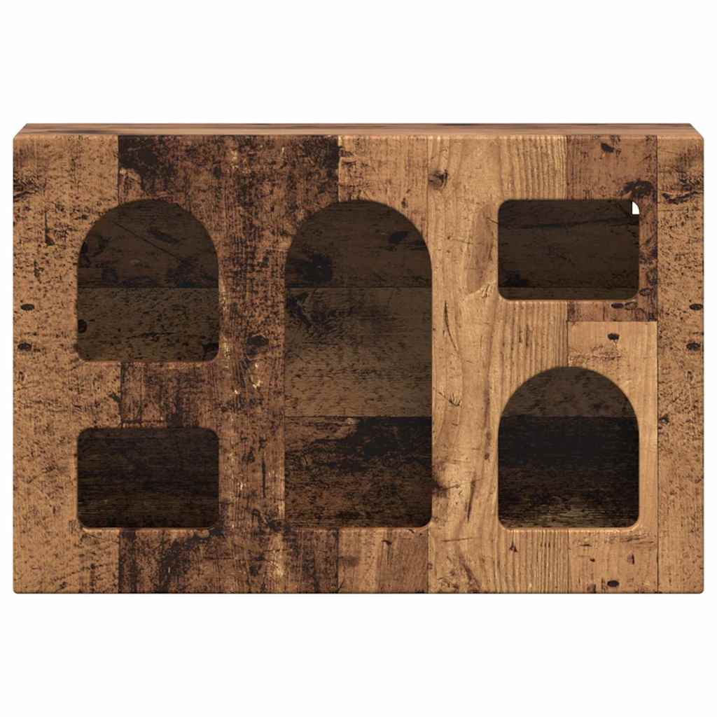 Hängeschrank mit Regal Altholz 60 x 20 x 40 cm Holzwerkstoff