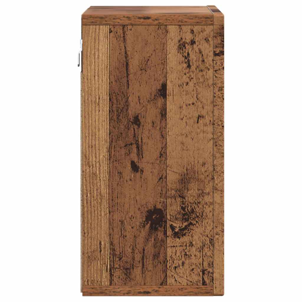 Hängeschrank mit Regal Altholz 60 x 20 x 40 cm Holzwerkstoff