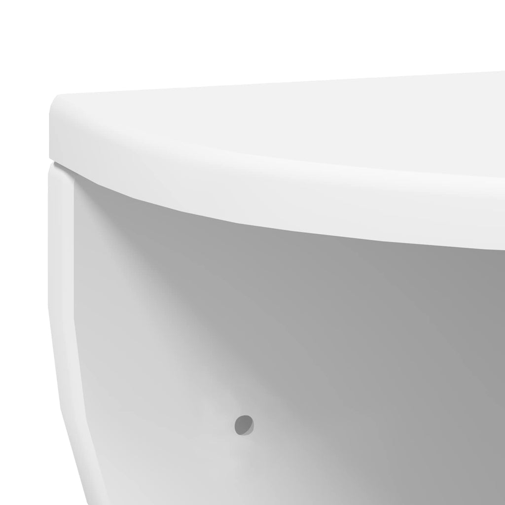Wandregal Wandmontiert Weiß 38 x 19 x 19 cm Holzwerkstoff