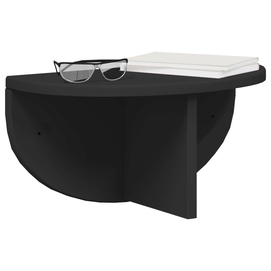 Wandregal Wandmontiert Schwarz 38 x 19 x 19 cm Holzwerkstoff
