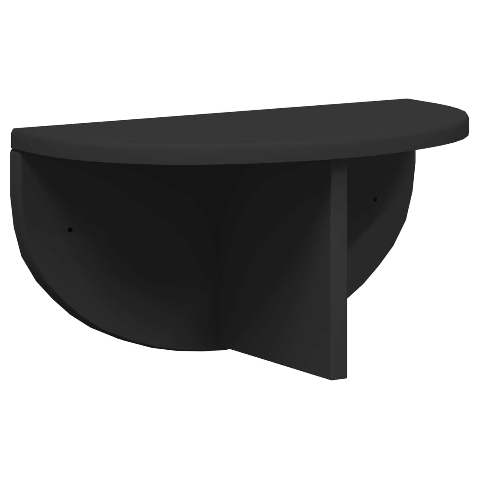 Wandregal 2 pcs Schwarz 38 x 19 x 19 cm Holzwerkstoff