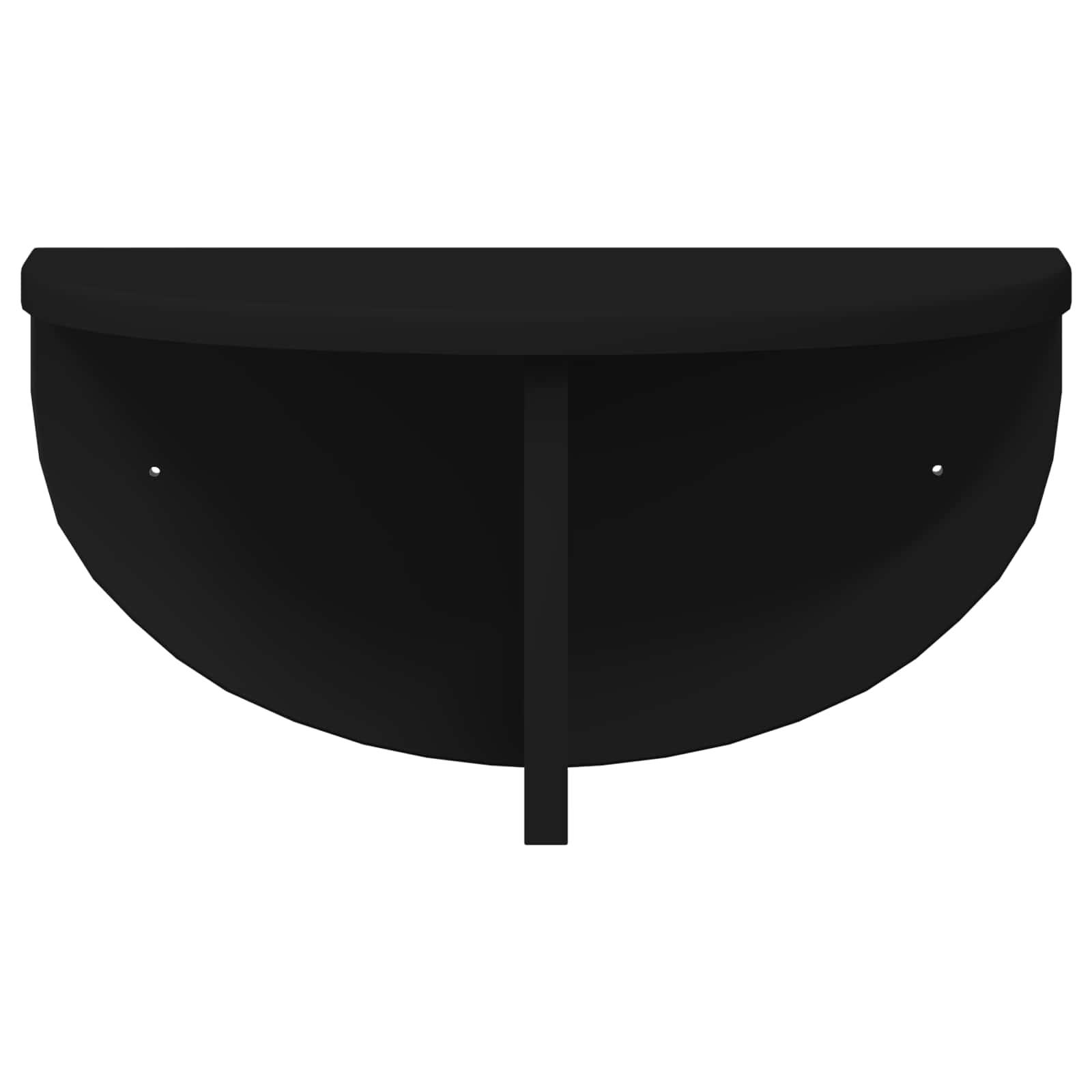 Wandregal 2 pcs Schwarz 38 x 19 x 19 cm Holzwerkstoff
