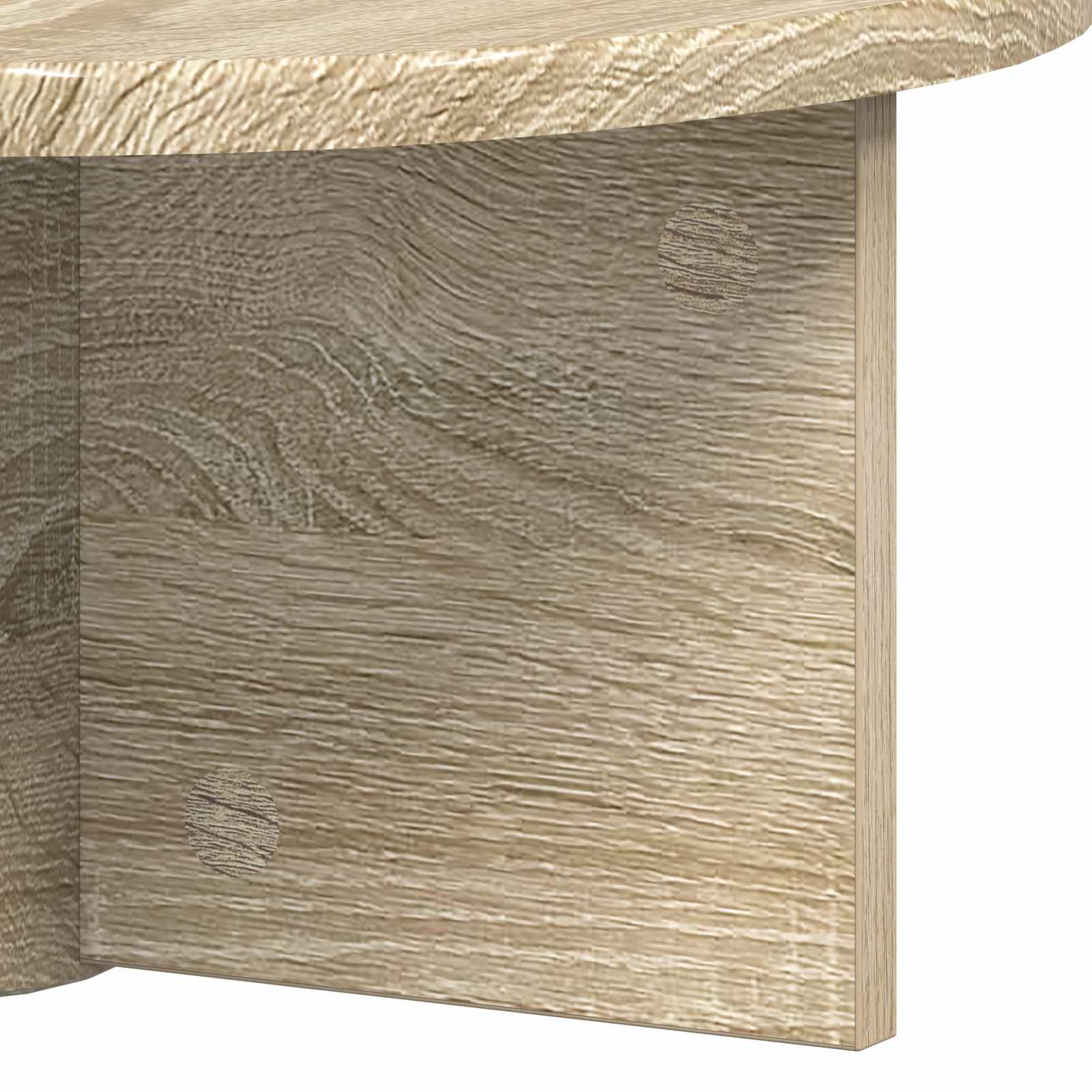 Wandregal 2 pcs Sonoma-Eiche 38 x 19 x 19 cm Holzwerkstoff