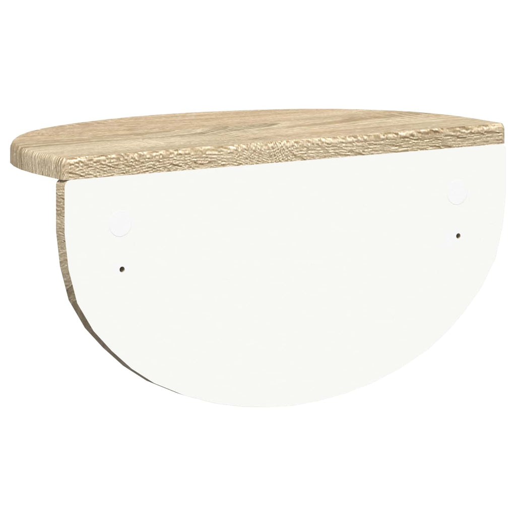 Wandregal 2 pcs Sonoma-Eiche 38 x 19 x 19 cm Holzwerkstoff