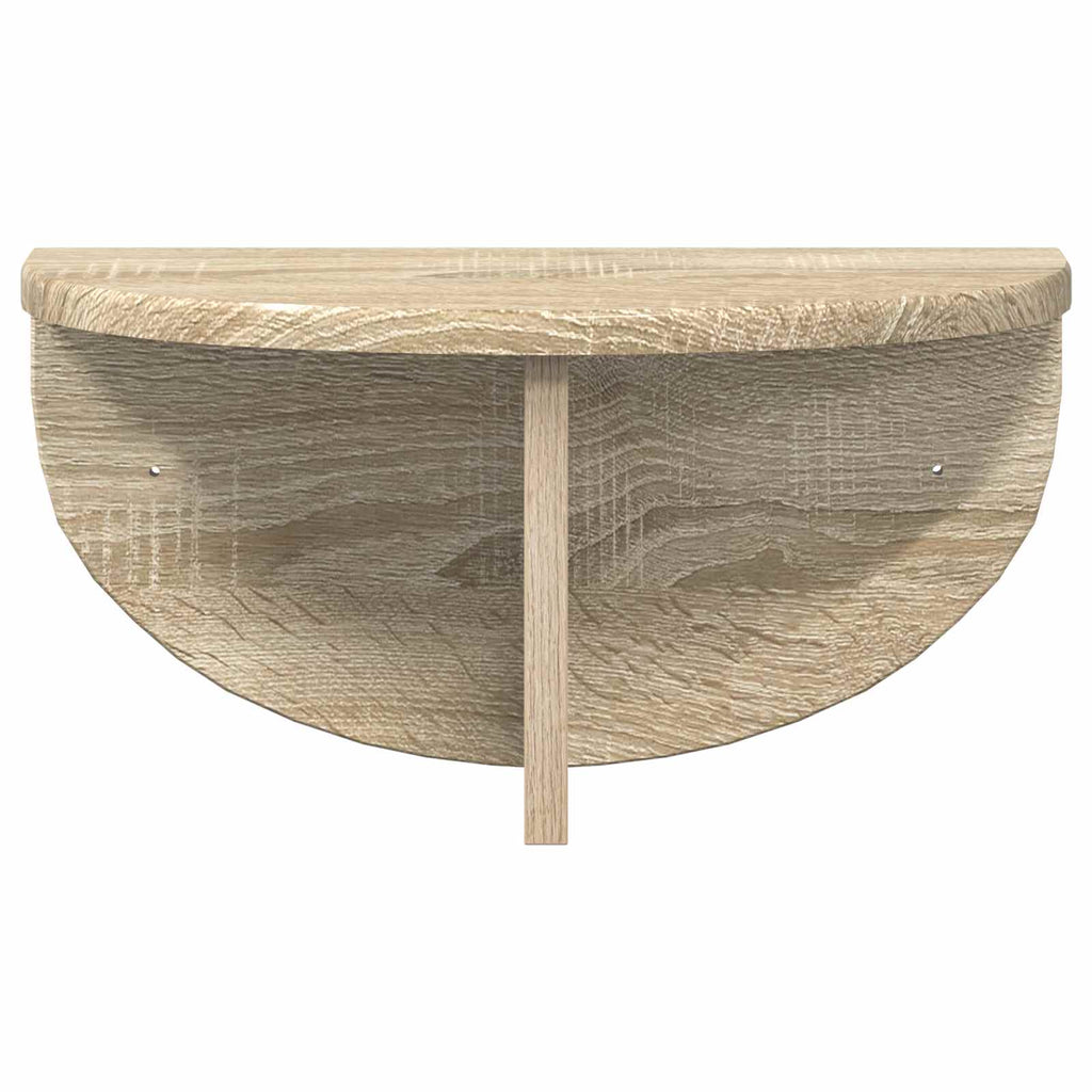 Wandregal 2 pcs Sonoma-Eiche 38 x 19 x 19 cm Holzwerkstoff