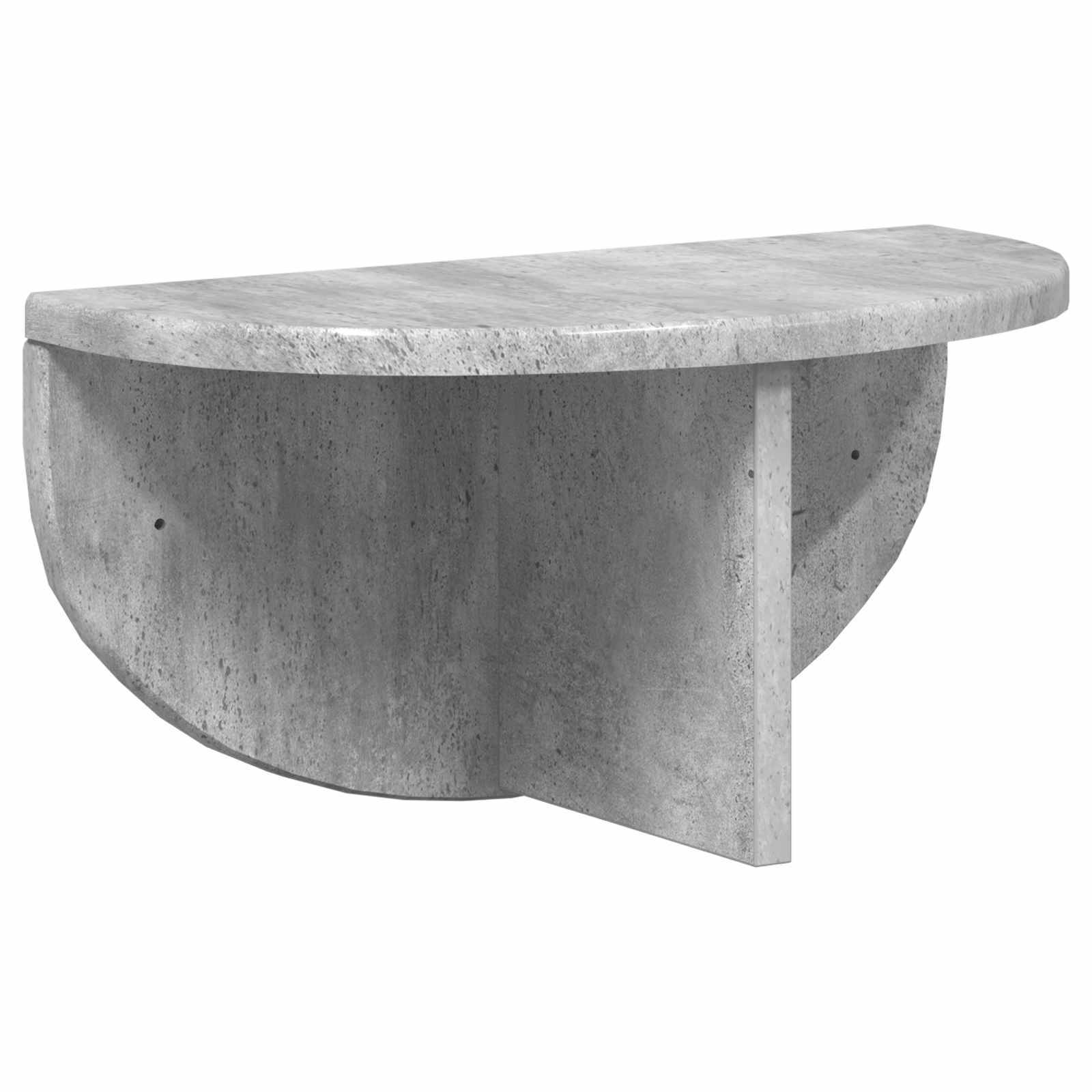 Wandregal Wandmontiert Beton Grau 38 x 19 x 19 cm Holzwerkstoff