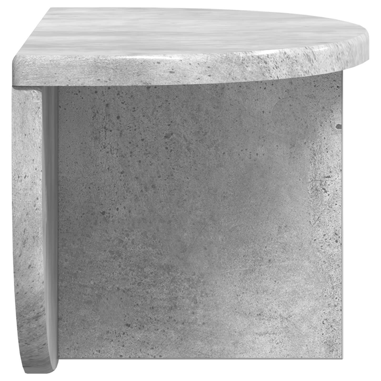 Wandregal Wandmontiert Beton Grau 38 x 19 x 19 cm Holzwerkstoff