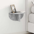 Wandregal 2 pcs Beton Grau 38 x 19 x 19 cm Holzwerkstoff