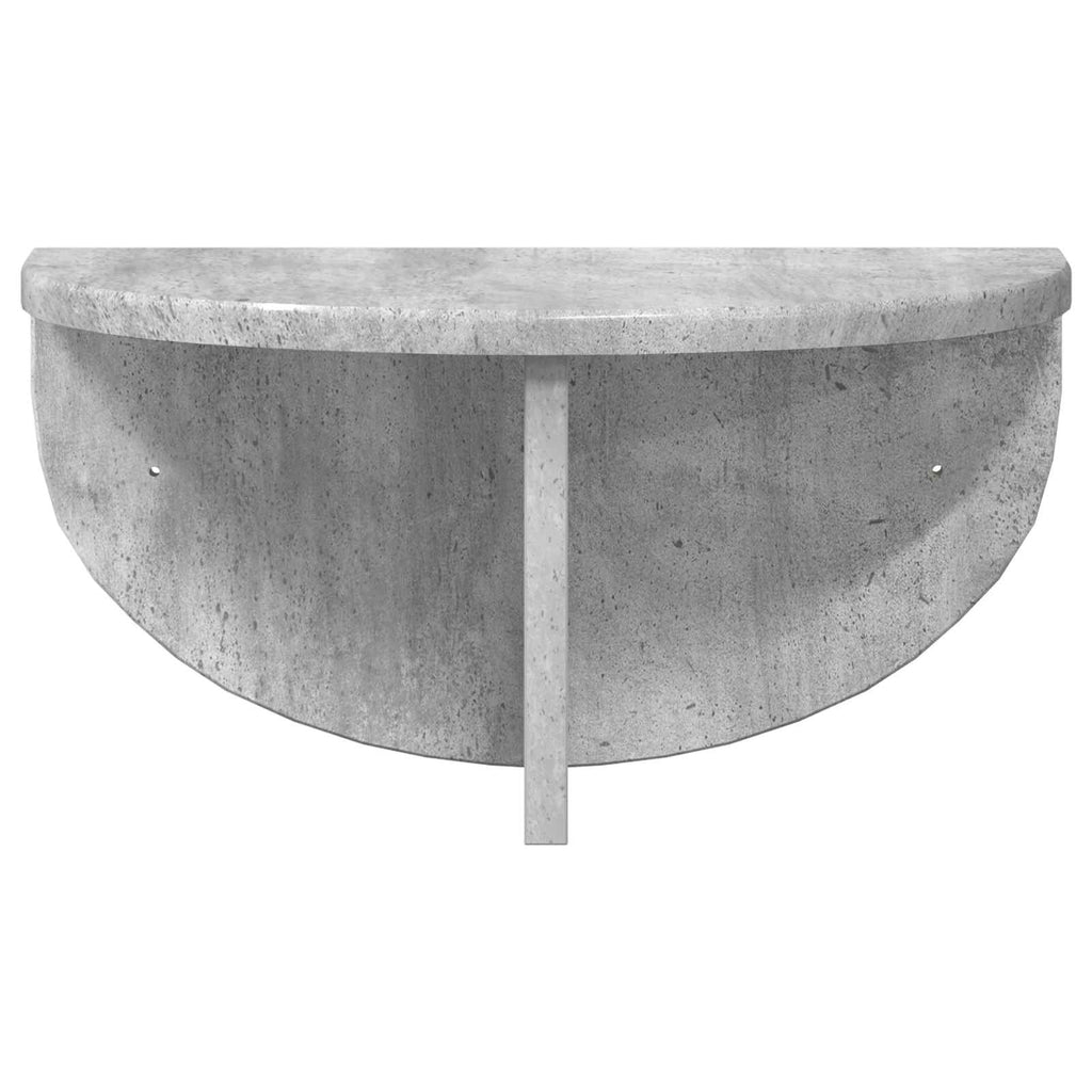 Wandregal 2 pcs Beton Grau 38 x 19 x 19 cm Holzwerkstoff