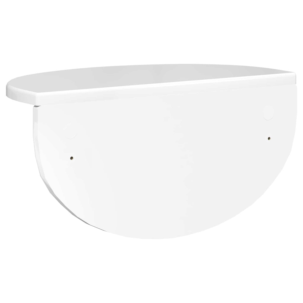 Wandregal 2 pcs Hochglanz Weiß 38 x 19 x 19 cm Holzwerkstoff