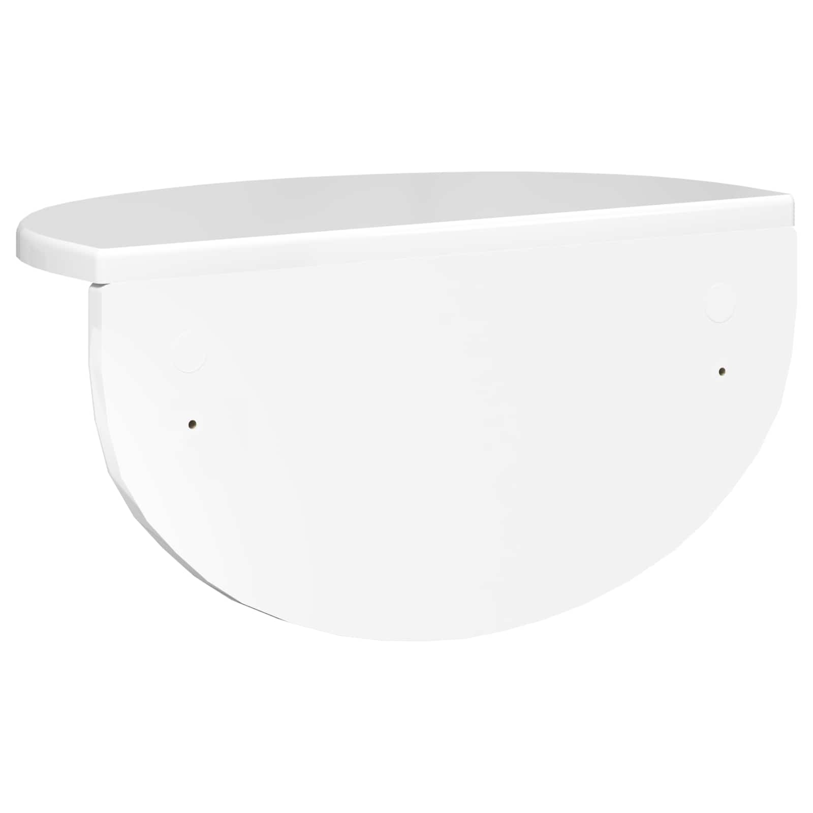 Wandregal 2 pcs Hochglanz Weiß 38 x 19 x 19 cm Holzwerkstoff