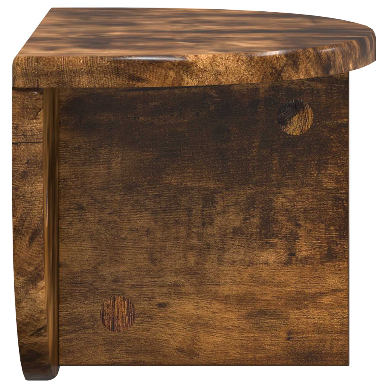 Wandregal Geräucherte Eiche 38 x 19 x 19 cm Holzwerkstoff