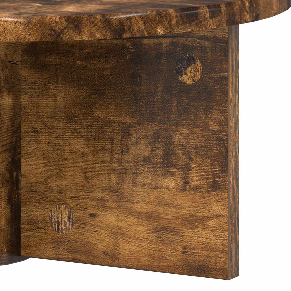 Wandregal 2 pcs Geräucherte Eiche 38 x 19 x 19 cm Holzwerkstoff