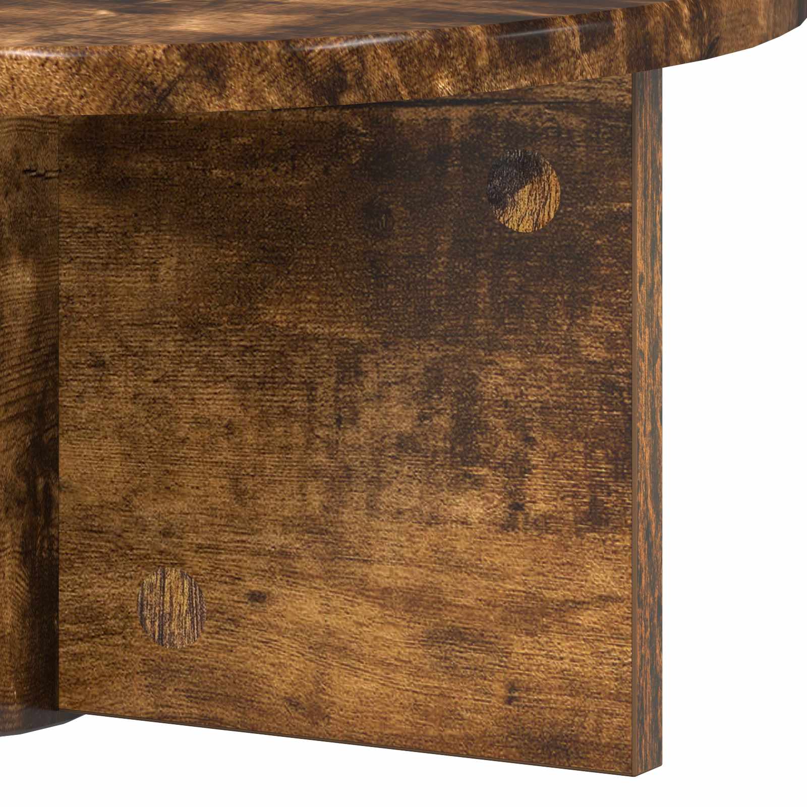 Wandregal 2 pcs Geräucherte Eiche 38 x 19 x 19 cm Holzwerkstoff