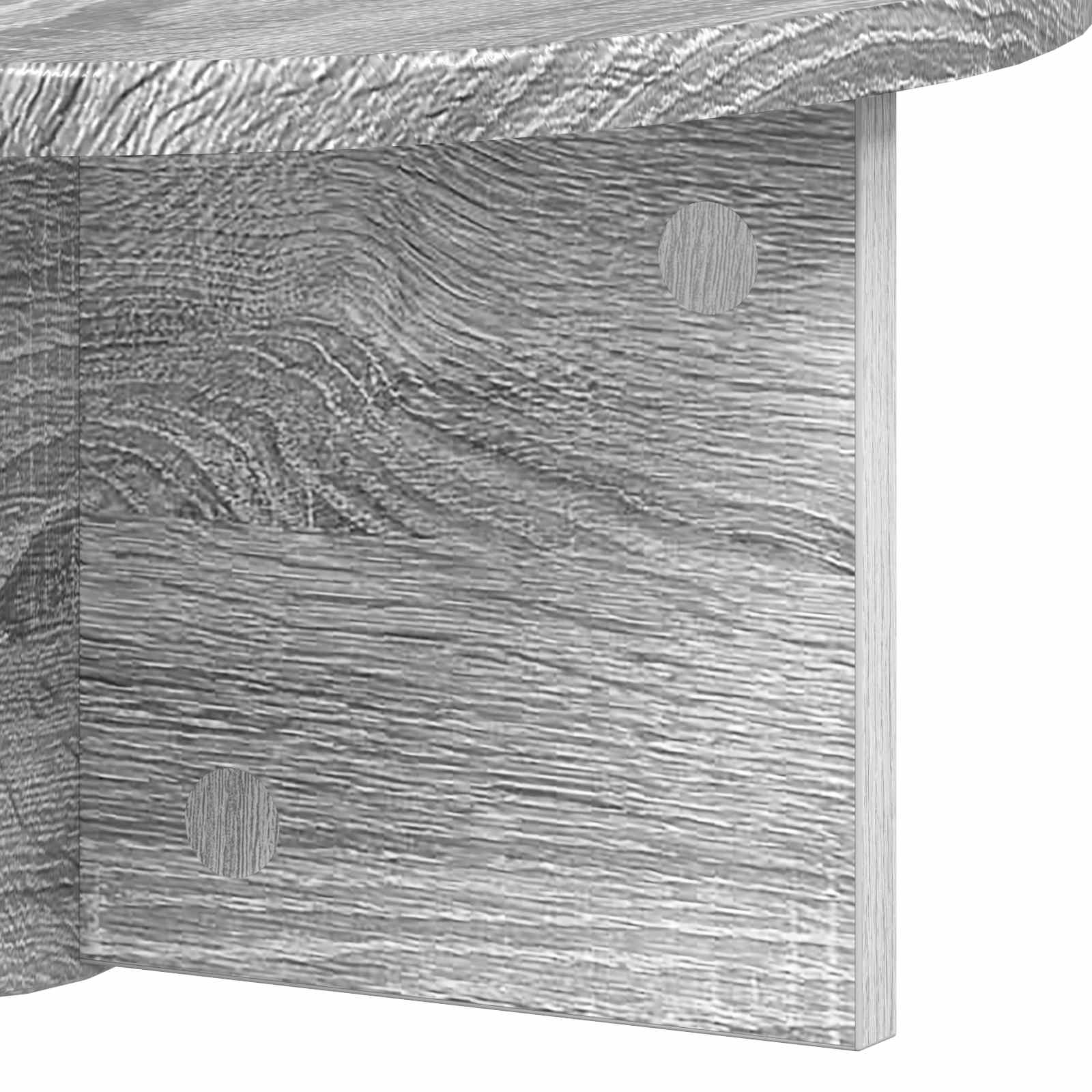 Wandregal Graues Sonoma 38 x 19 x 19 cm Holzwerkstoff