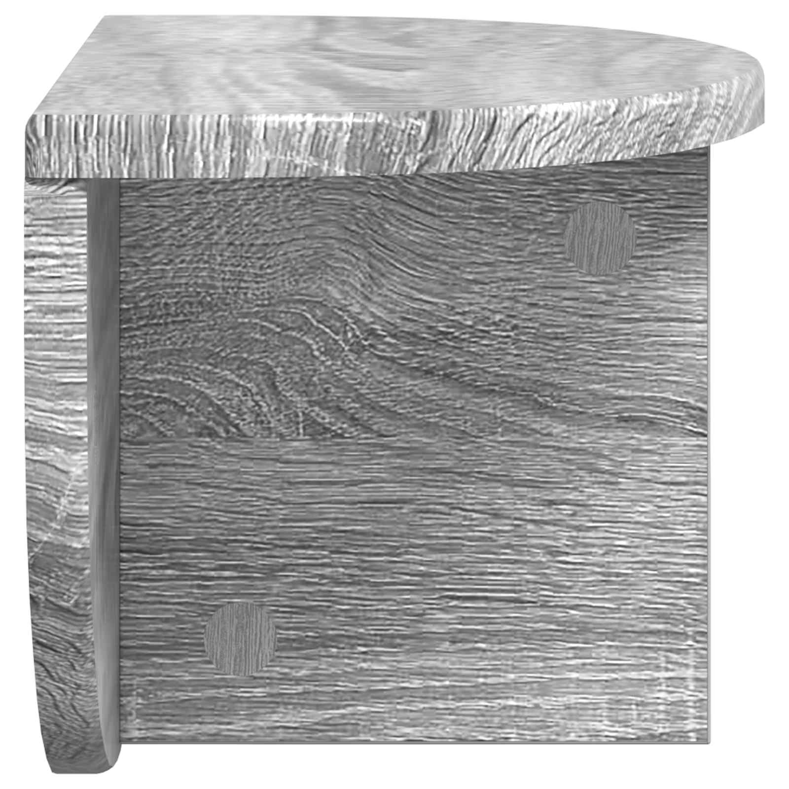 Wandregal 2 pcs Graues Sonoma 38 x 19 x 19 cm Holzwerkstoff