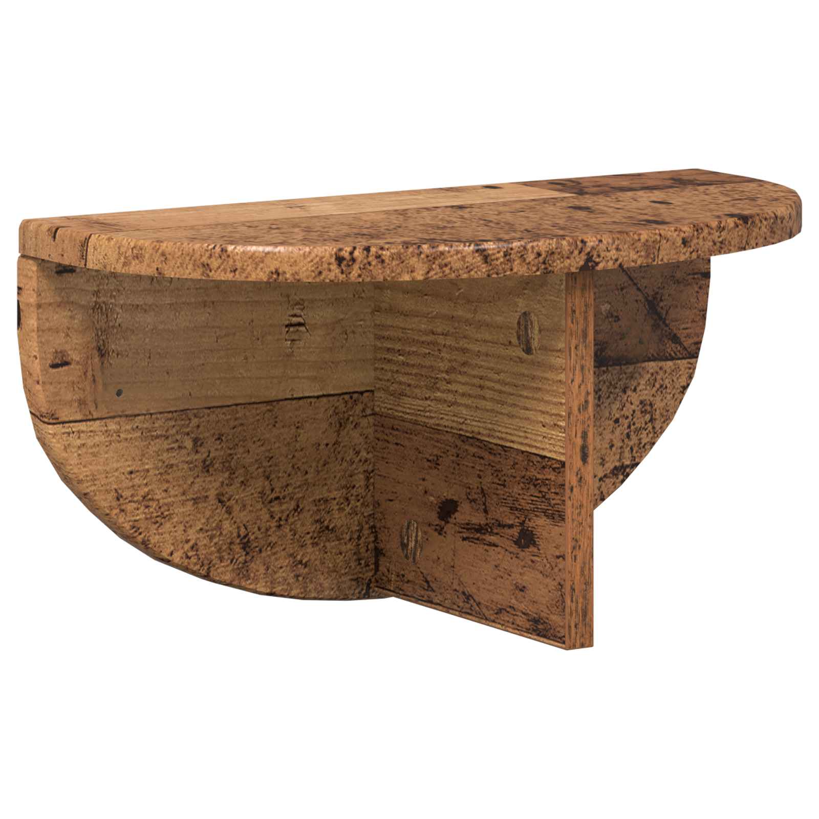 Wandregal 2 pcs Altholz 38 x 19 x 19 cm Holzwerkstoff