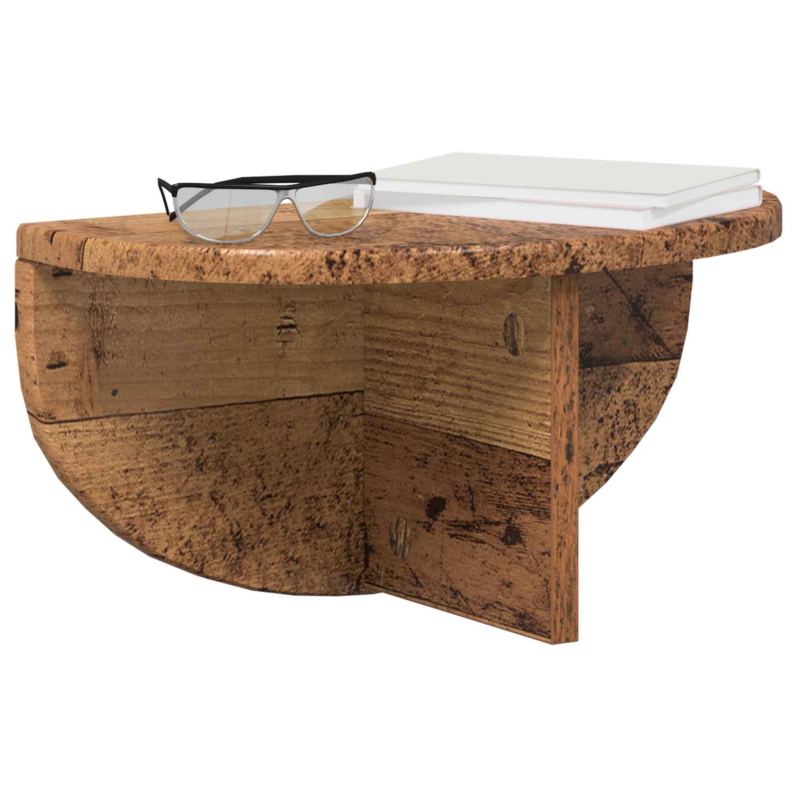 Wandregal 2 pcs Altholz 38 x 19 x 19 cm Holzwerkstoff