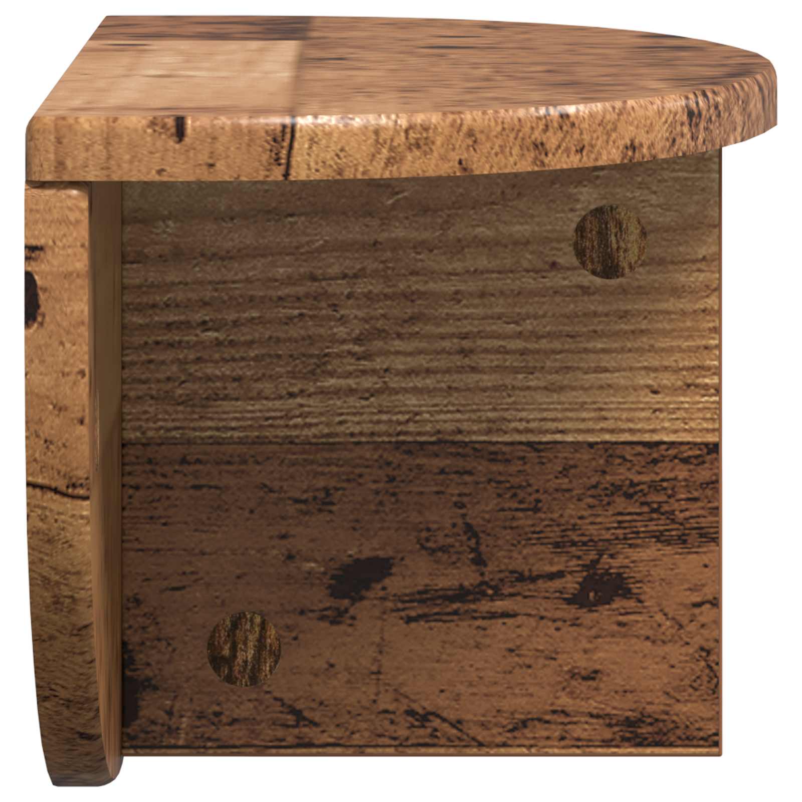 Wandregal 2 pcs Altholz 38 x 19 x 19 cm Holzwerkstoff
