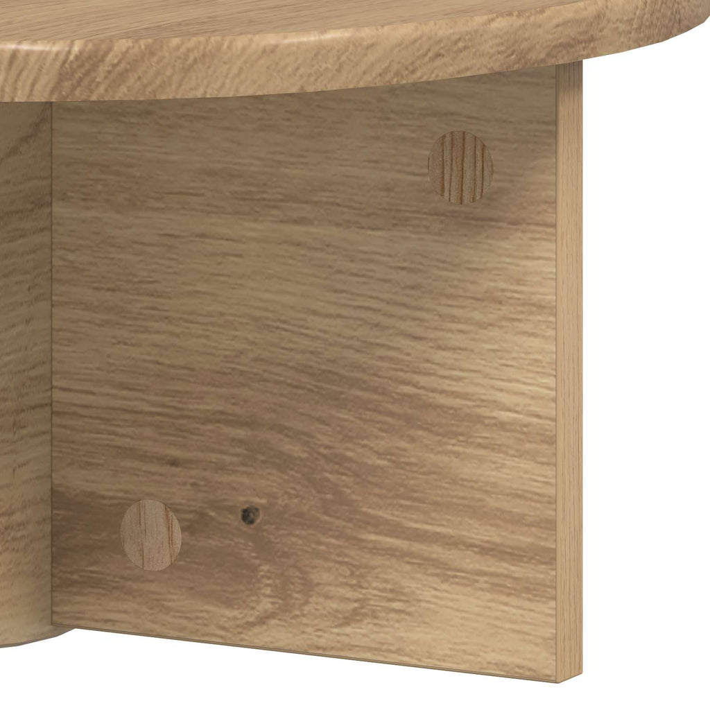 Wandregal 2 pcs Artisan-Eiche 38 x 19 x 19 cm Holzwerkstoff