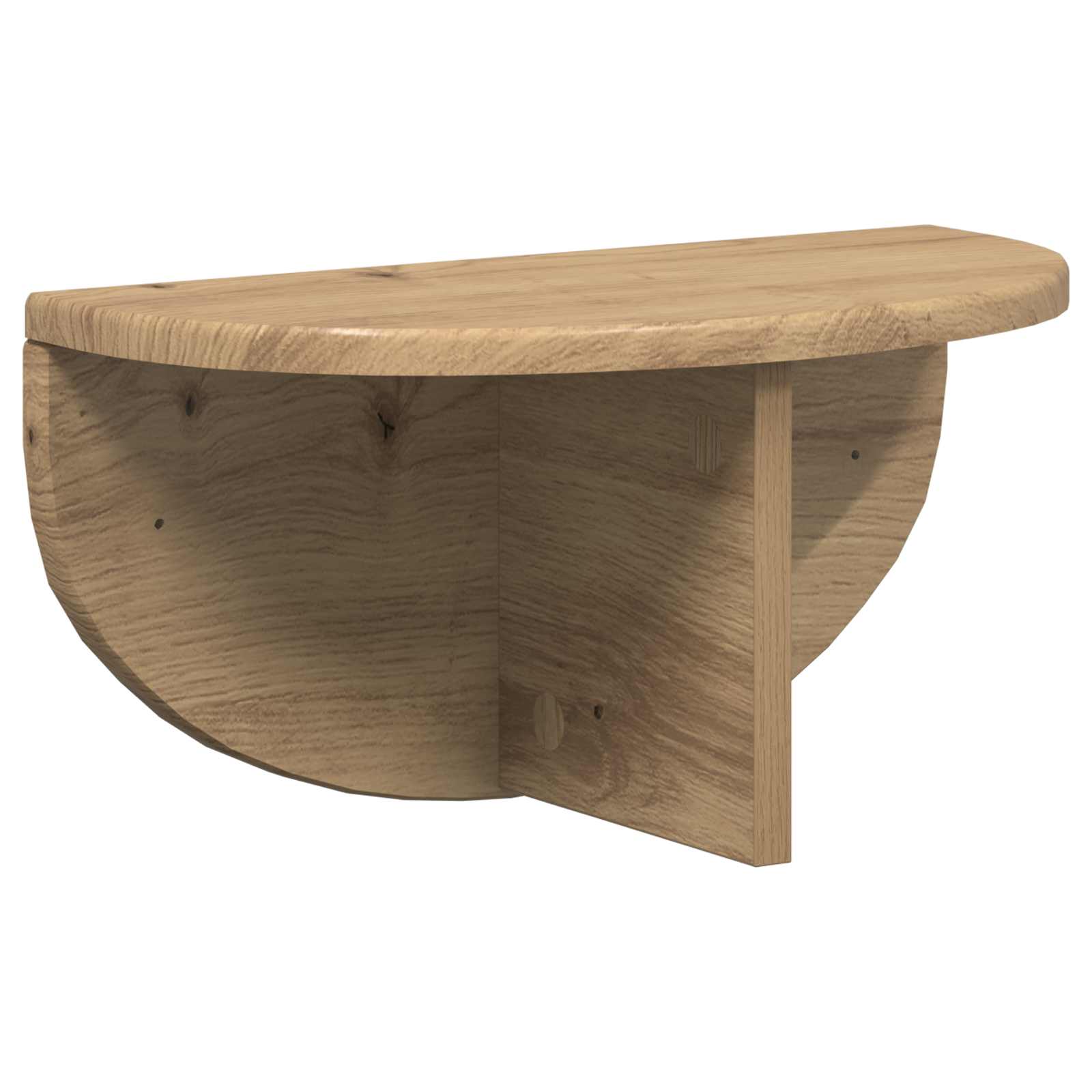 Wandregal 2 pcs Artisan-Eiche 38 x 19 x 19 cm Holzwerkstoff