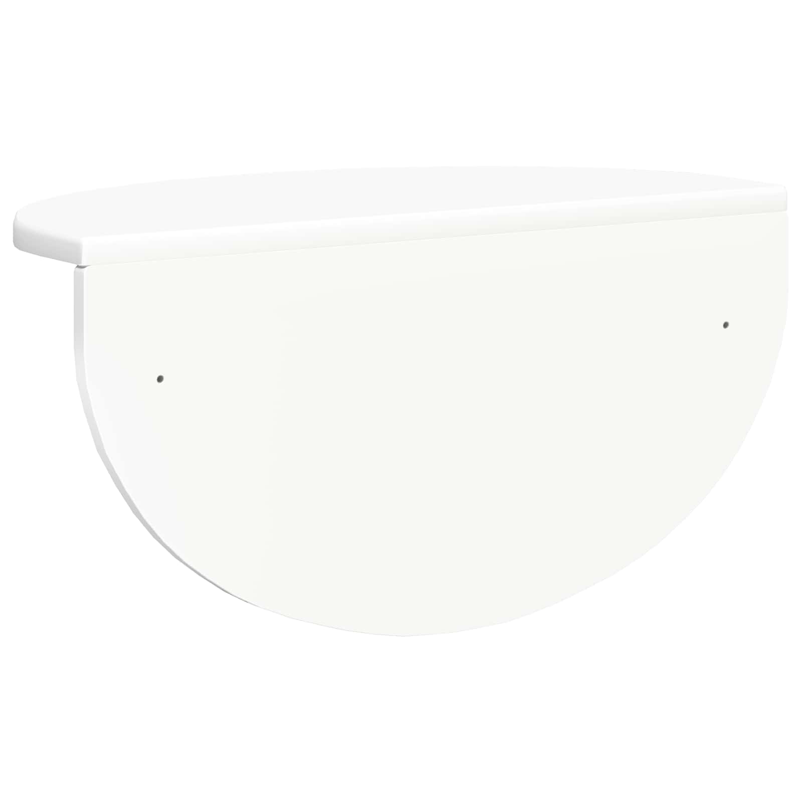 Wandregal Wandmontiert 2 pcs Weiß 48 x 24 x 24 cm Holzwerkstoff