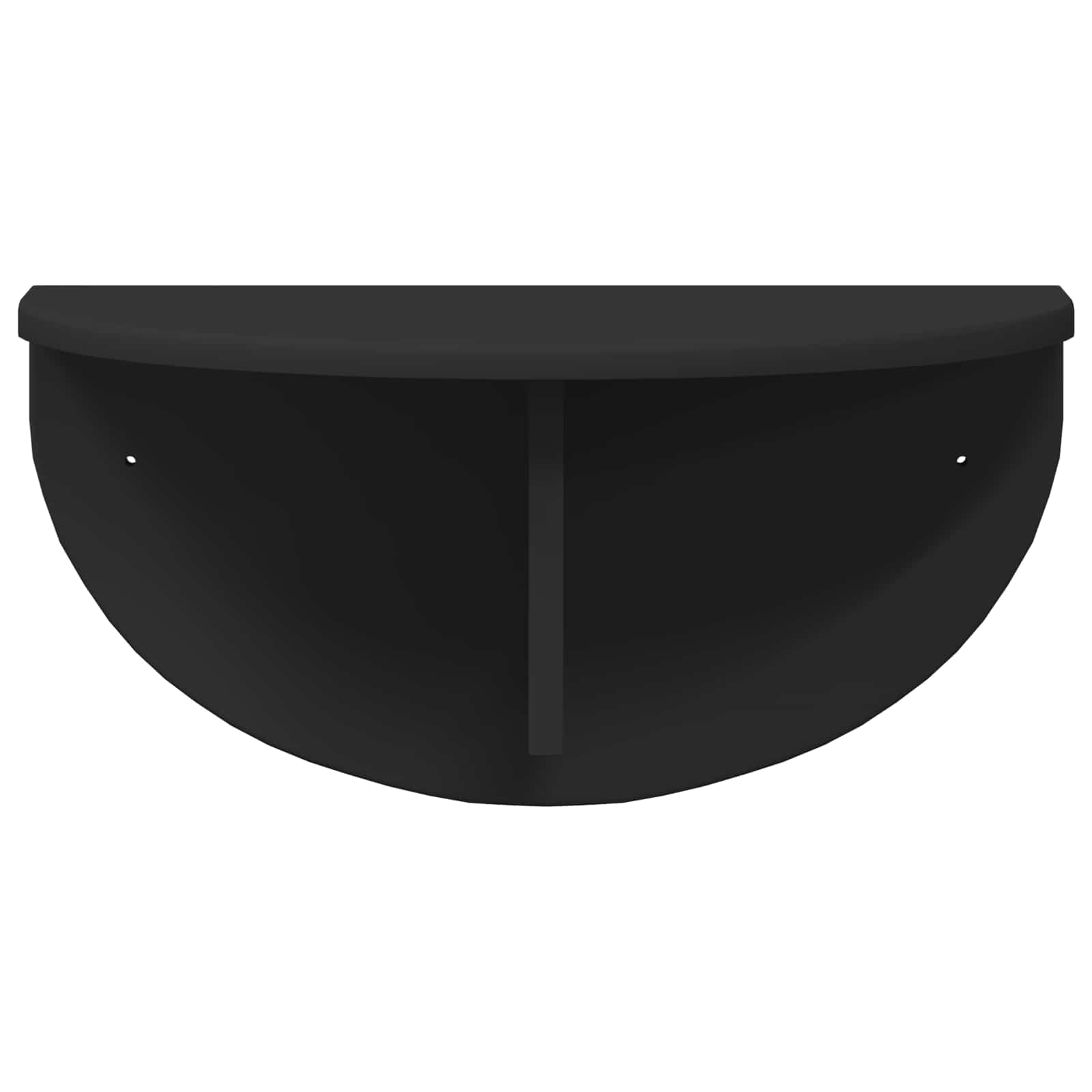 Wandregal Wandmontiert Schwarz 48 x 24 x 24 cm Holzwerkstoff