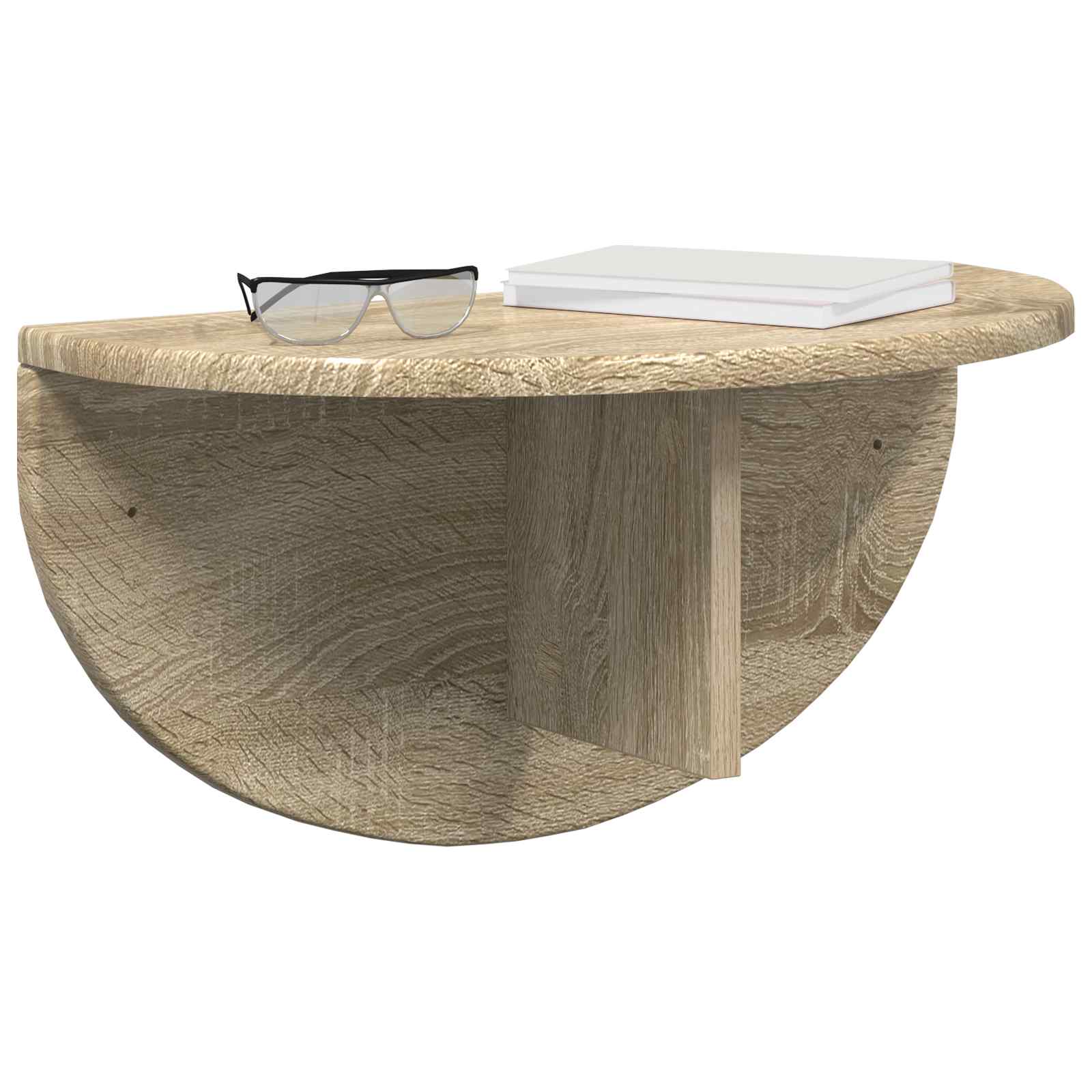 Wandregal 2 pcs Sonoma-Eiche 48 x 24 x 24 cm Holzwerkstoff