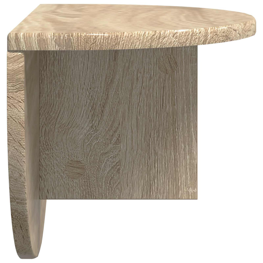 Wandregal 2 pcs Sonoma-Eiche 48 x 24 x 24 cm Holzwerkstoff