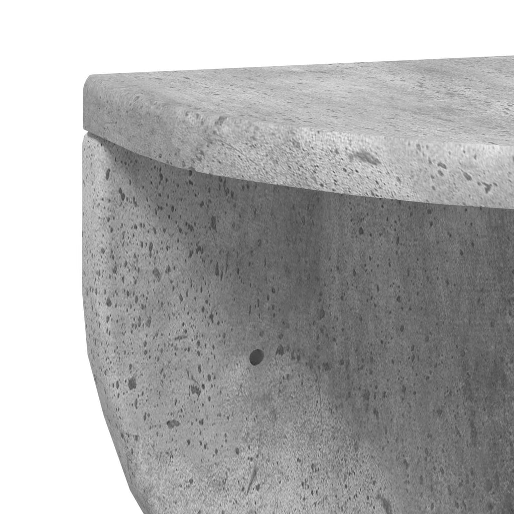 Wandregal Wandmontiert Beton Grau 48 x 24 x 24 cm Holzwerkstoff