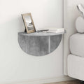 Wandregal 2 pcs Beton Grau 48 x 24 x 24 cm Holzwerkstoff