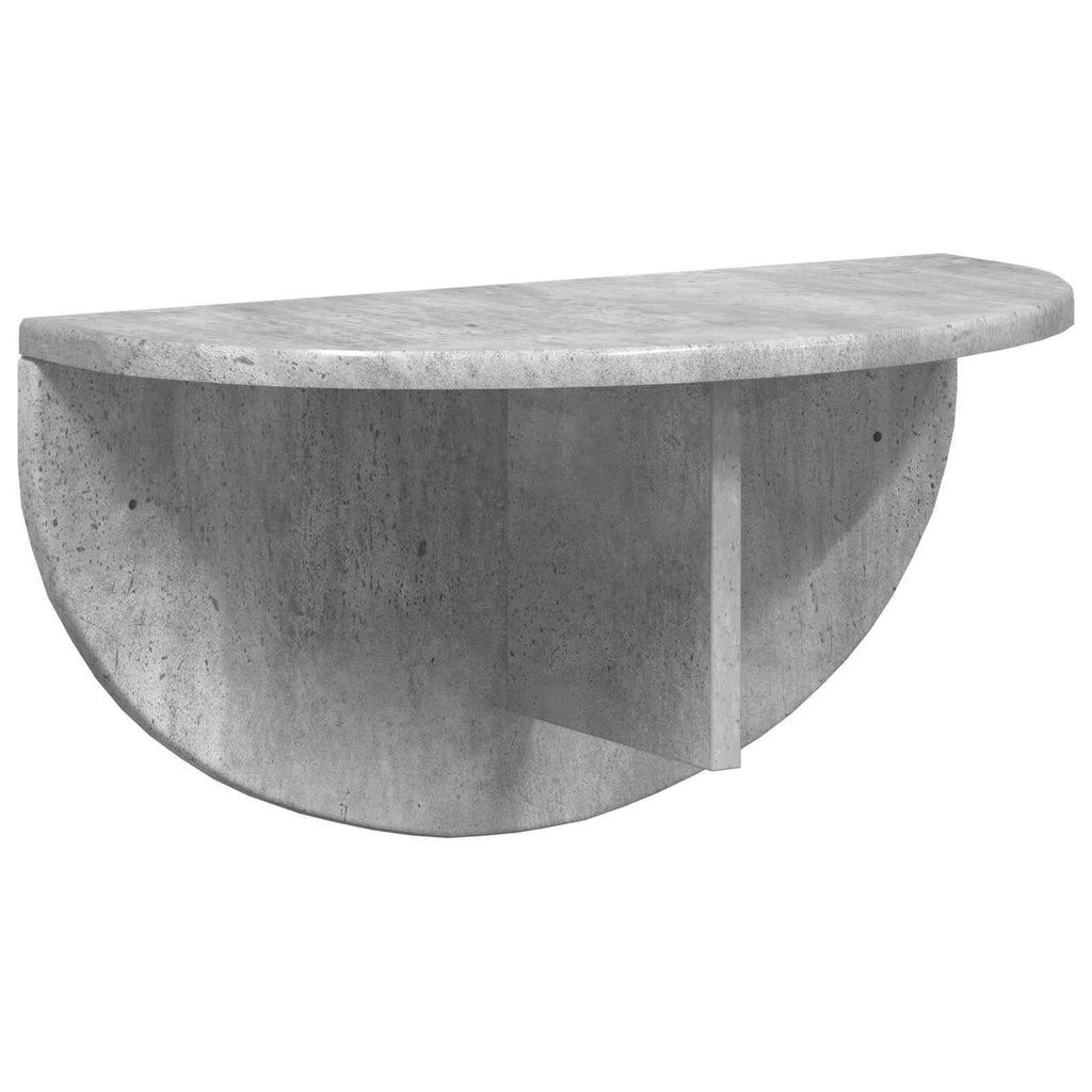Wandregal 2 pcs Beton Grau 48 x 24 x 24 cm Holzwerkstoff