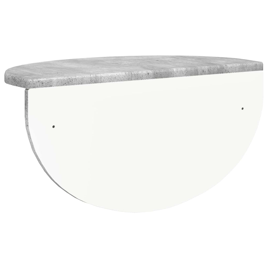 Wandregal 2 pcs Beton Grau 48 x 24 x 24 cm Holzwerkstoff