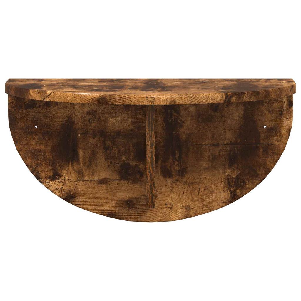 Wandregal Geräucherte Eiche 48 x 24 x 24 cm Holzwerkstoff