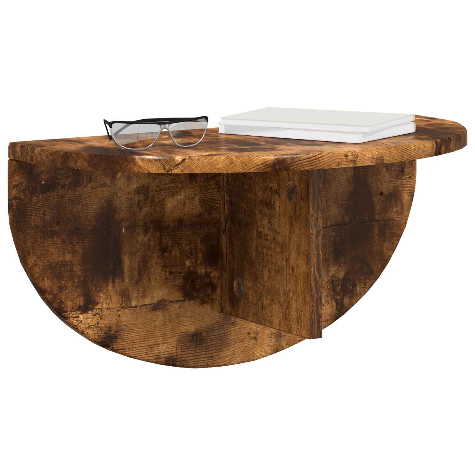 Wandregal 2 pcs Geräucherte Eiche 48 x 24 x 24 cm Holzwerkstoff
