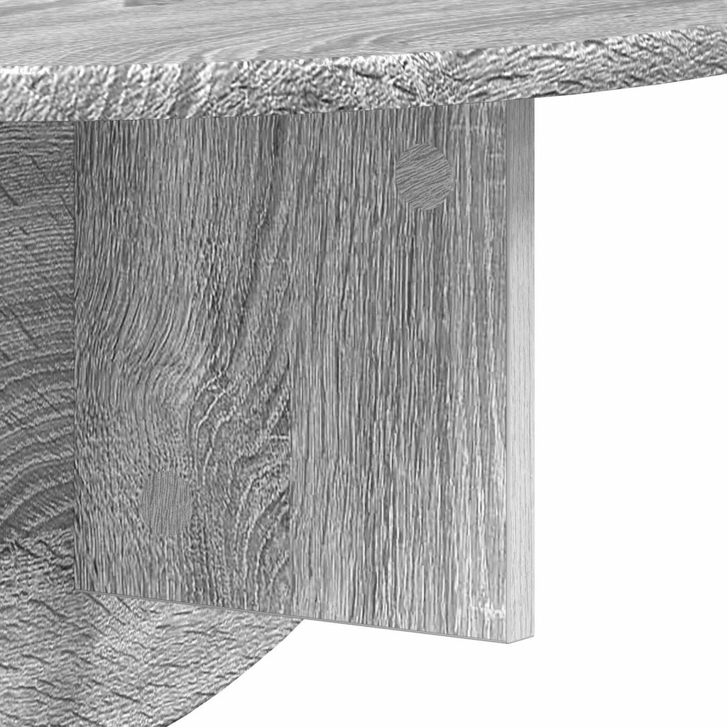Wandregal 2 pcs Graues Sonoma 48 x 24 x 24 cm Holzwerkstoff