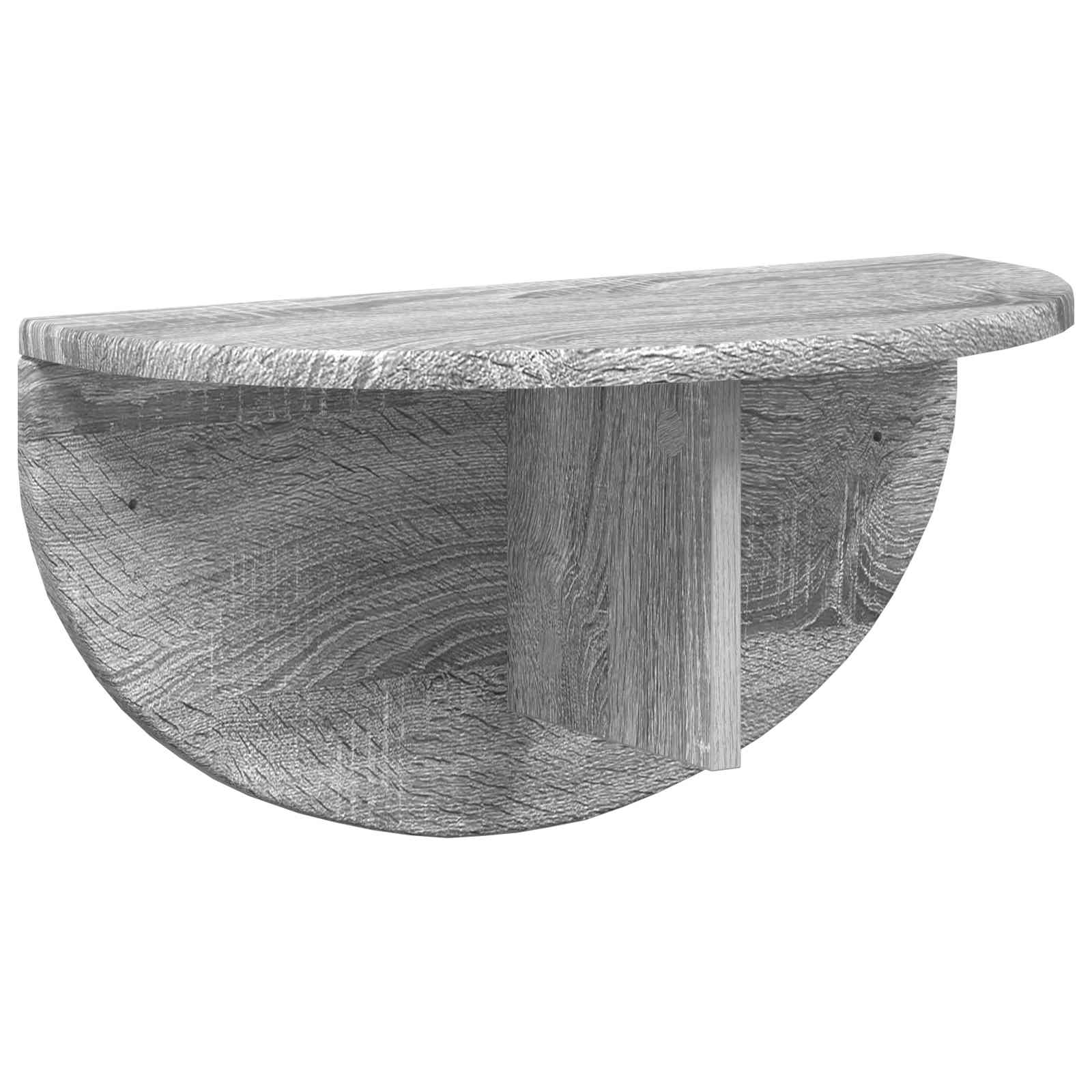 Wandregal 2 pcs Graues Sonoma 48 x 24 x 24 cm Holzwerkstoff
