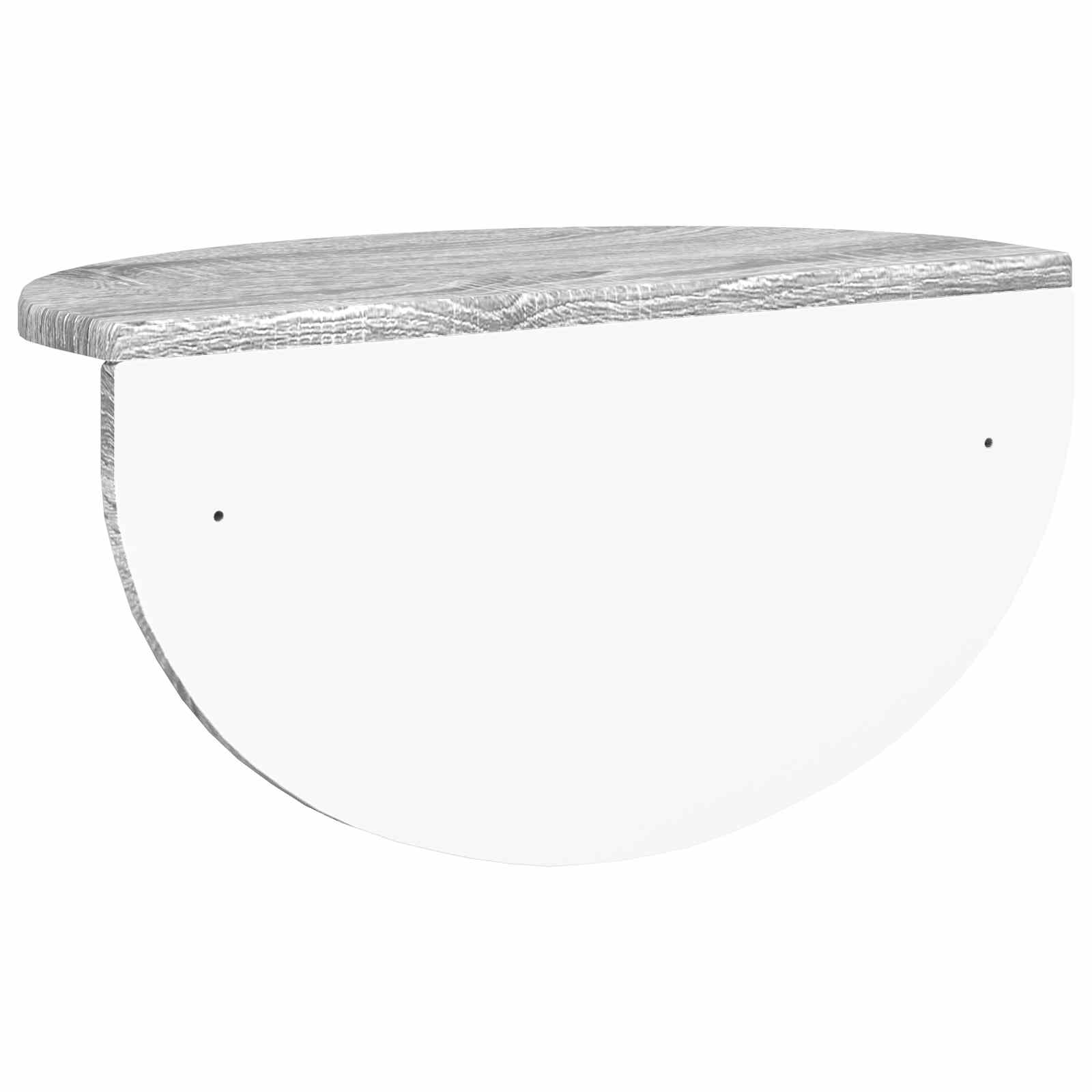Wandregal 2 pcs Graues Sonoma 48 x 24 x 24 cm Holzwerkstoff