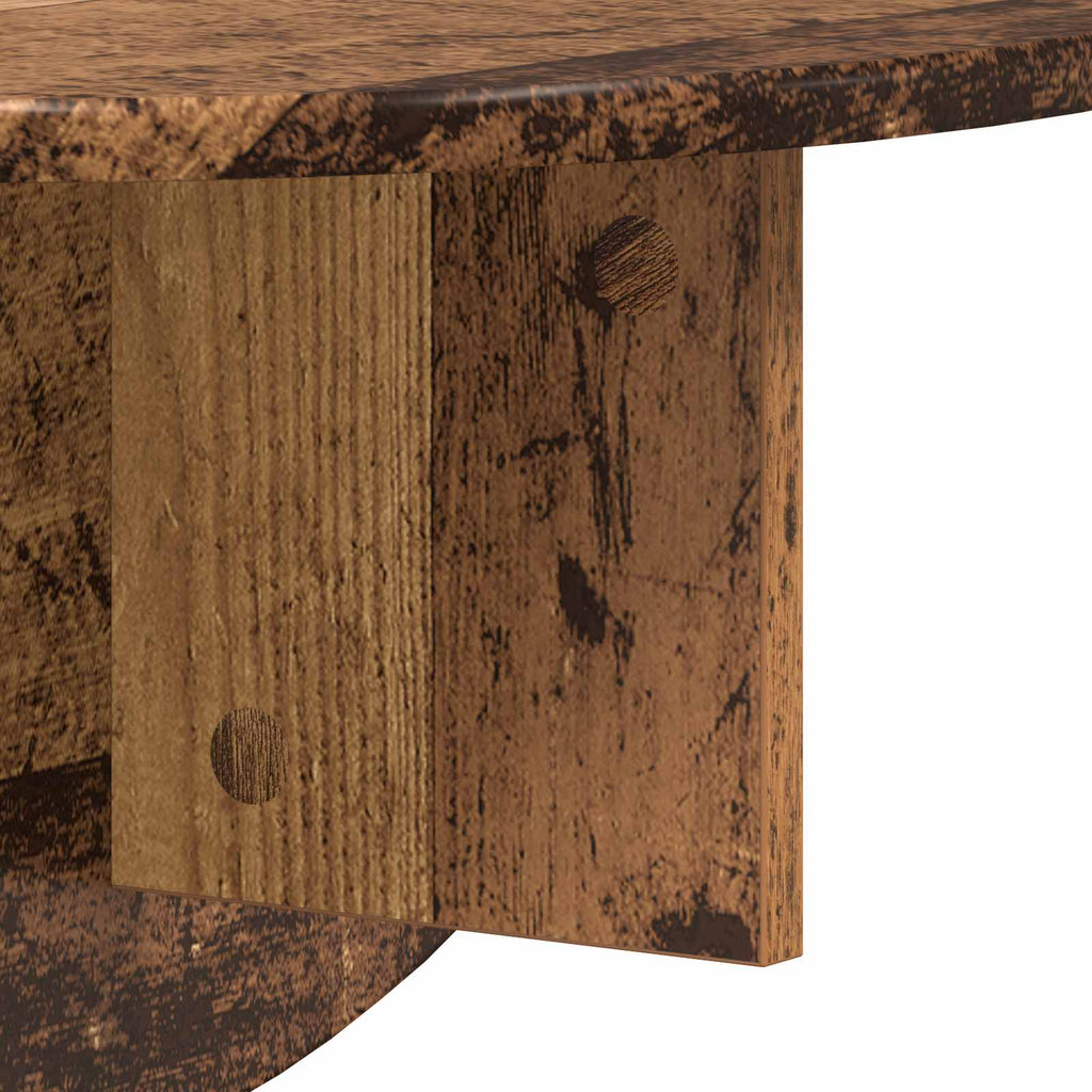 Wandregal 2 pcs Altholz 48 x 24 x 24 cm Holzwerkstoff