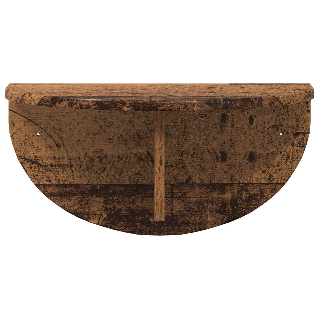 Wandregal 2 pcs Altholz 48 x 24 x 24 cm Holzwerkstoff