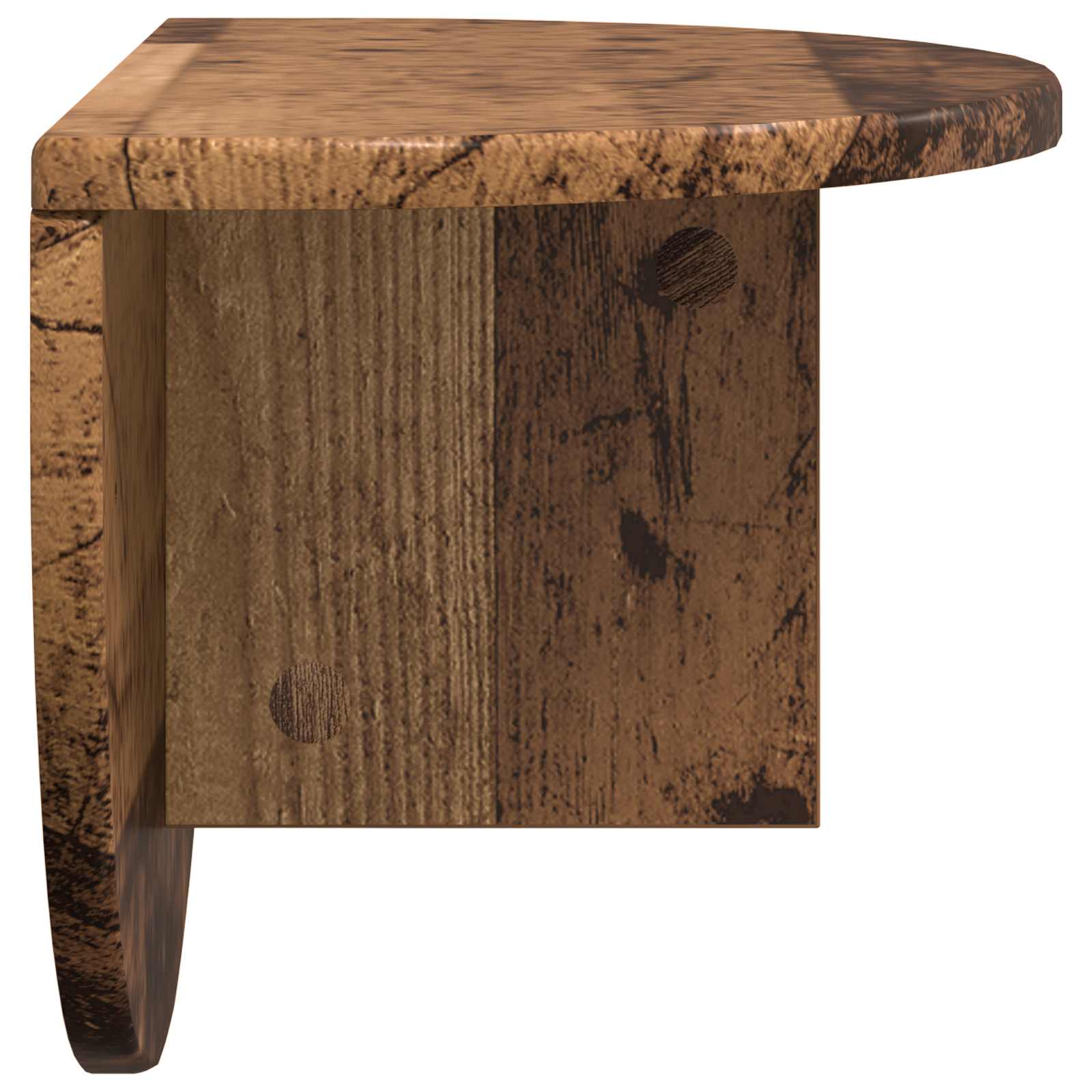 Wandregal 2 pcs Altholz 48 x 24 x 24 cm Holzwerkstoff